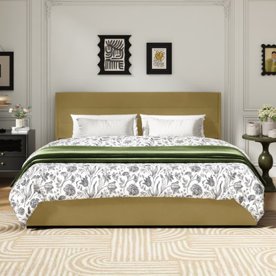Brezzy 4 Drawers Storage Upholstered Bed with Wingback