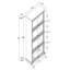 Vitrine de rangement vitrée à 4 niveaux avec portes vitrées, collectionneurs-1938071526