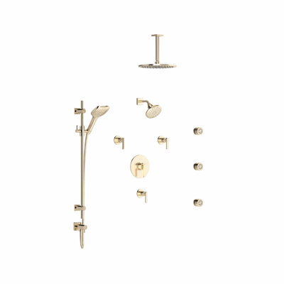 Apothecary Thermostatic/Pressure Balanced Complete Shower System with Rough-in Valve