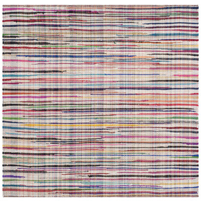 Fales Office Chair Collection Fabric/Metal Striped Rug