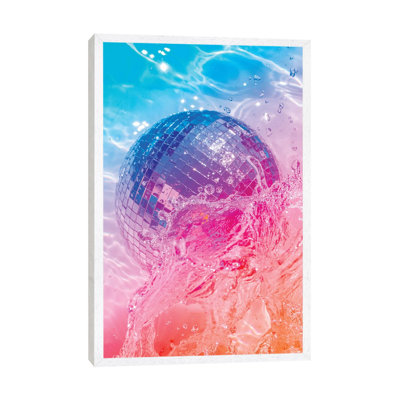 Disc-Glow 1 Piece Wall Art on Canvas