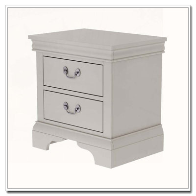 Table de chevet classique en bois 22 po x 16 po x 22,7 po