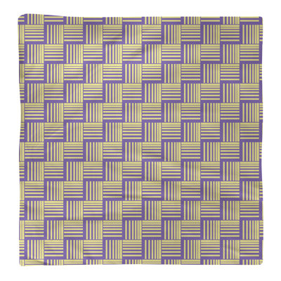 Serviette de table en coton de couleur contrastée