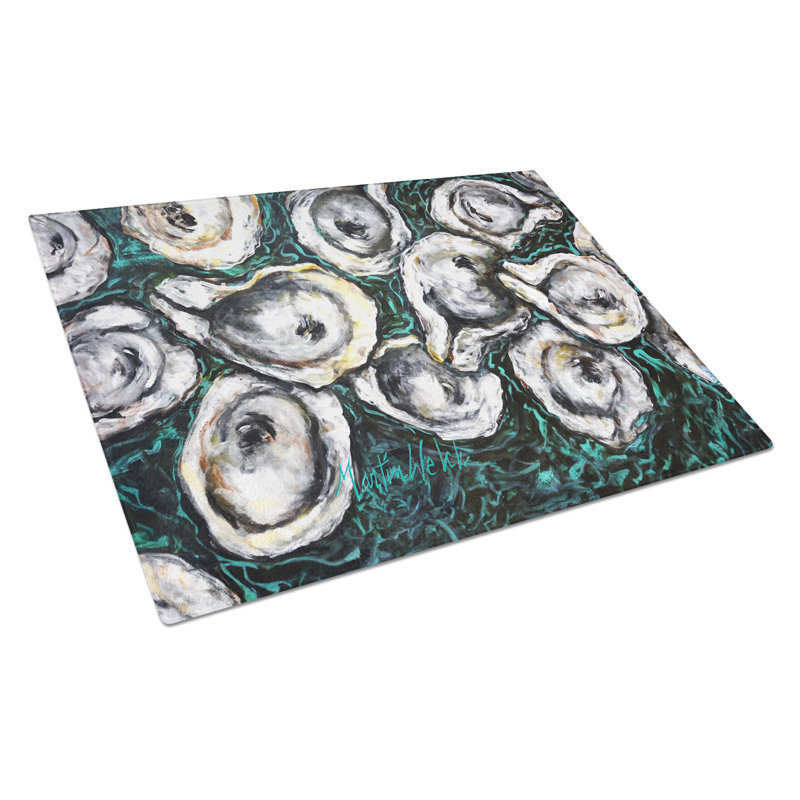 Planche à découper en verre Oyster Lily