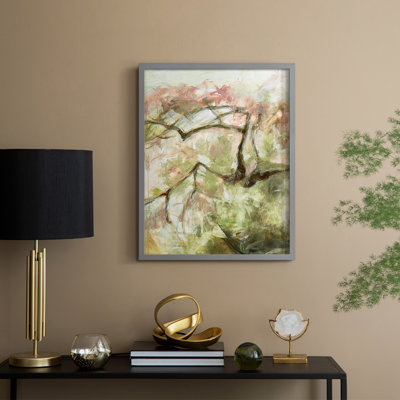 Spring Diptych I Framed Print - Solid Wood