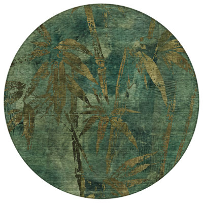 Tapis botanique intérieur / extérieur lavable à la machine Lafferty ACN2222