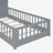 Twin Size House Bed with Window and Bedside Drawers,-1236224907