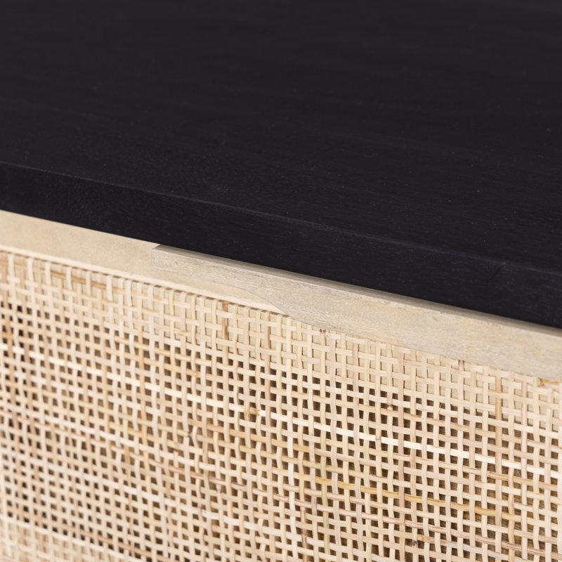 Sydney 9 - Drawer Dresser, Black/Natural