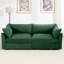 Chenille 2 places avec croissant et tiroirs de rangement pour les petites maisons urbaines confortables au design enveloppant contemporain-840832166