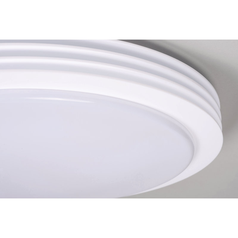 Hortencia Acrylic Flush Mount, 3.37"H x 23"W x 23"D