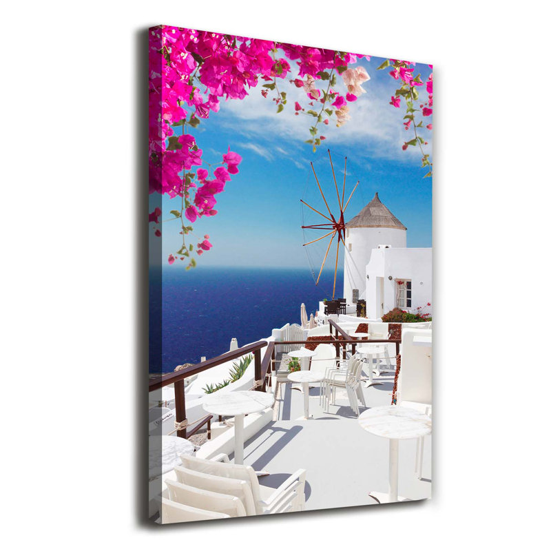 Santorini Greece - Wrapped Canvas Print