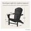 Chaise Adirondack d'extérieur en PEHD Verlyn Traditional-110690478