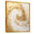 Toile avec cadre flottant or