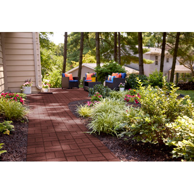 Pavé SmartLoc de 16 po de couleur rouge - palette de 75 par paquet