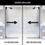 Zenith 34" W x 74" H Fixed Frameless Shower Screen with 3/8" Glass-99084462