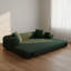 Canapé-lit convertible 80 po 3 en 1 avec rangement, canapé-lit en velours côtelé, canapé modulaire en mousse haute densité pour salon, studio et chambre d'amis-129587368