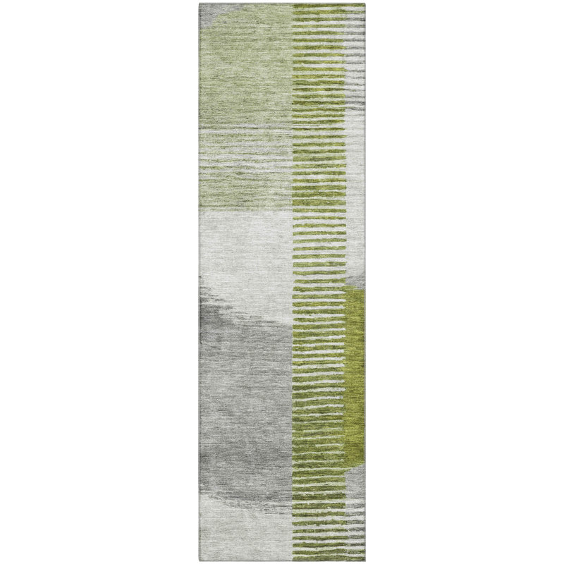 Premium Machine Washable Ansley Geometric Rug, Runner 2'3" x 7'6"