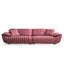 Coussin modulaire 100% polyester rose et noir