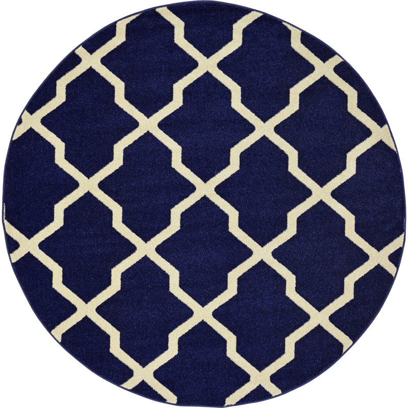 Bartman Geometric Indoor Rug, Round 6'1"