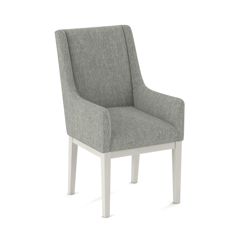 Upholstered Arm Chair, White, 61703-88