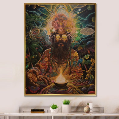 Chaman contemporain Amazon Sagesse sur toile