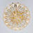 24" 8 - Light Luxury Lotus Flush Mount With Remote Control & Crystal Accents