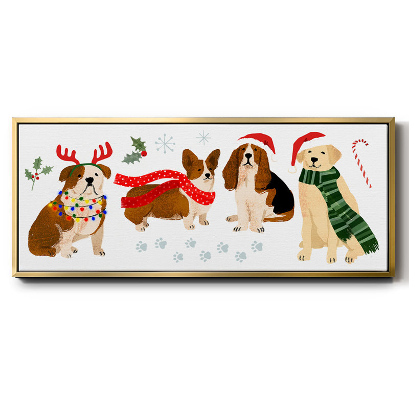 Collection Holidogs - toile encadrée, H 8 po x l 20 po