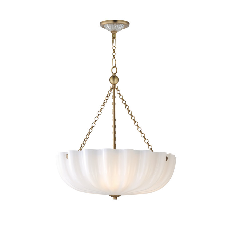 Fluted Cake Pan-Semi-Flush Mount, 19.5" H x 17.75" W x 17.5" D