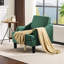 Fauteuil d'appoint à accoudoirs courbés Mid Century Ebern Designs l 30,71 po-370343989