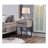 Celestial Contemporary Storage End Table, Gray
