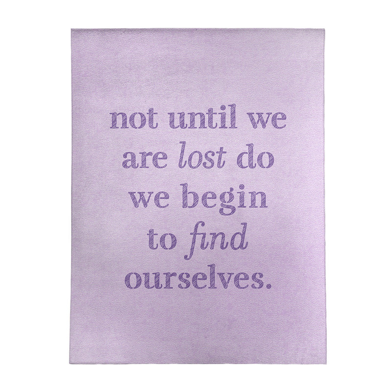 Quotes Chenille Indoor Rug, Rectangle 5' x 7'