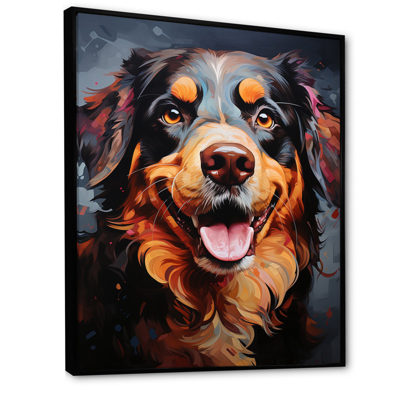 Bernese Mountain Majesty I sur toile, H 32 po x l 16 po x P 1 po, Cadre flottant noir