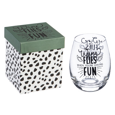 Vous verrez le vin lorsque vous avez un verre à vin sans pied 17 oz. fun