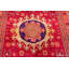 Tapis Khotan en soie mauve rétro Funky