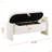 Ottoman Oval Storage Bench 3D Lamb Fleece Fabric  Bench-1479316333