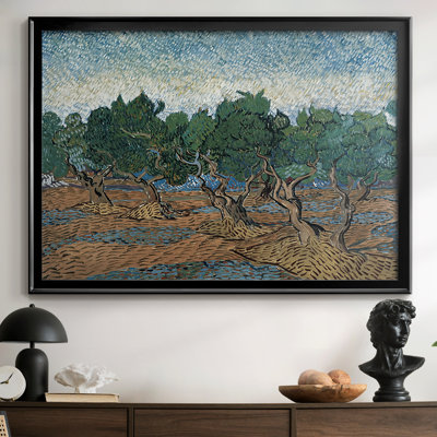 Olive Trees-Vincent van Gogh-Framed Gallery Wrapped Canvas-1889