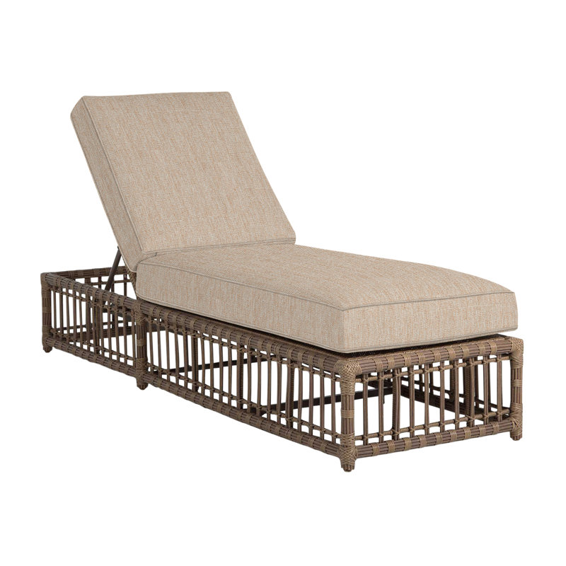 Newport Woven Chaise, Welt, Canvas Sand