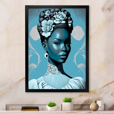 «Ehme Gorgeous African Queen In Retro Colors III», reproduction sur toile