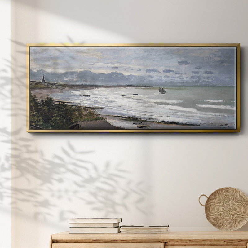 The Beach at Saint - Toile encadrée, H 20 po x l 50 po