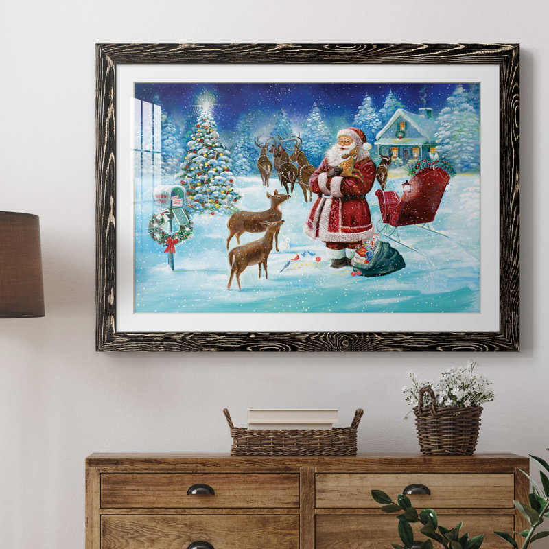 North Pole - Impression de cadre photo sur papier, Papier avec cadre noir, H 31,5 po x l 23,5 po x P 1,5 po