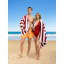 Devontia Cabana Striped Beach Towels, 30x60 inch 4 Piece Oversize Pool Towels-88468285
