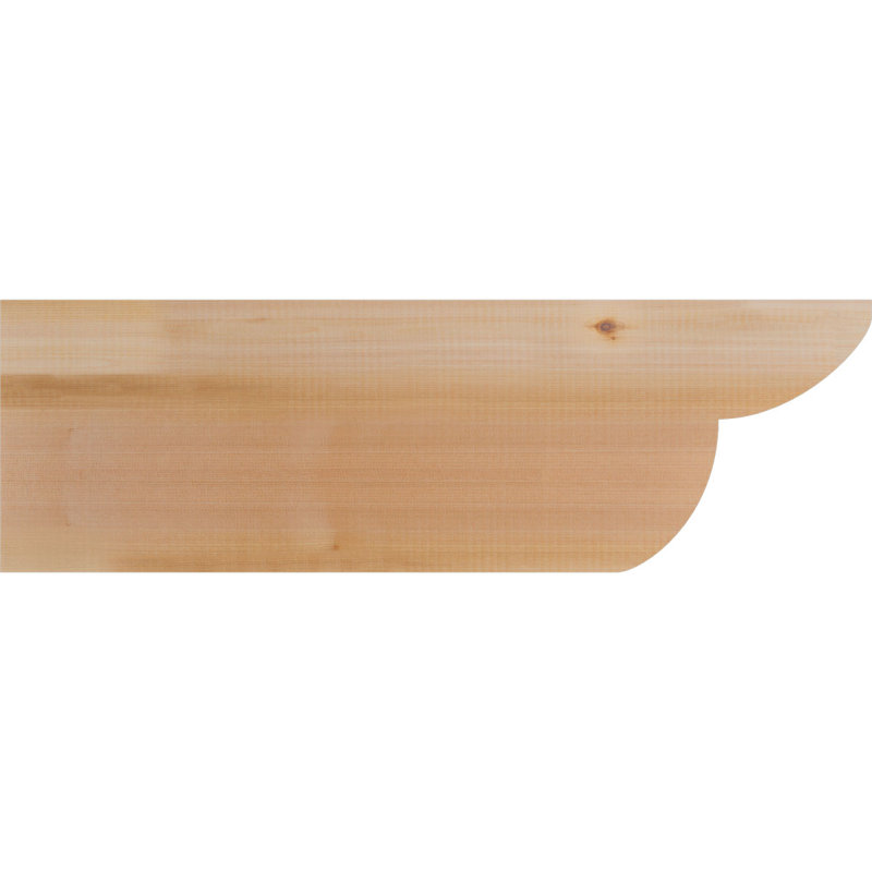 Queue de chevron lisse Crestline, Cèdre rouge de l'Ouest, H 10 po x l 32 po x P 5,5 po