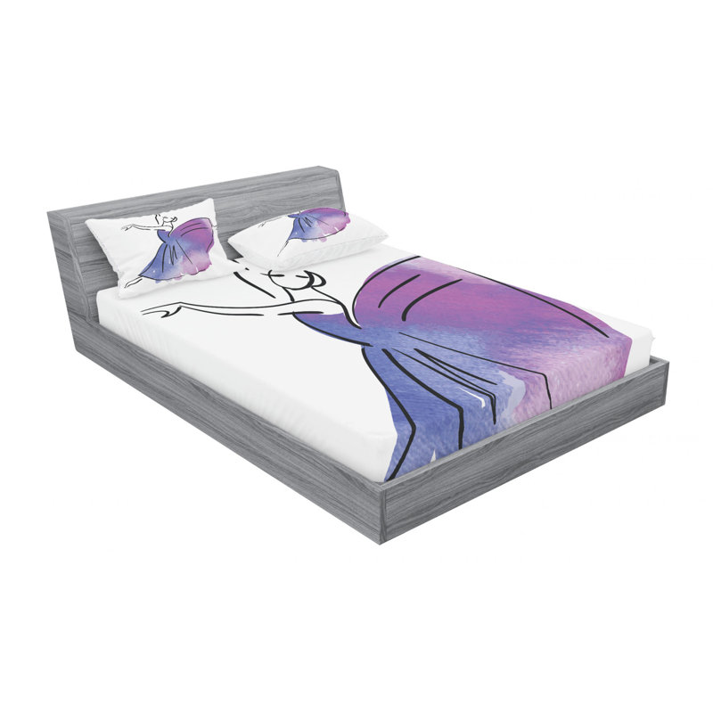 Microfiber Sheet Set, Full/Double Sheet Set with Fitted Sheet