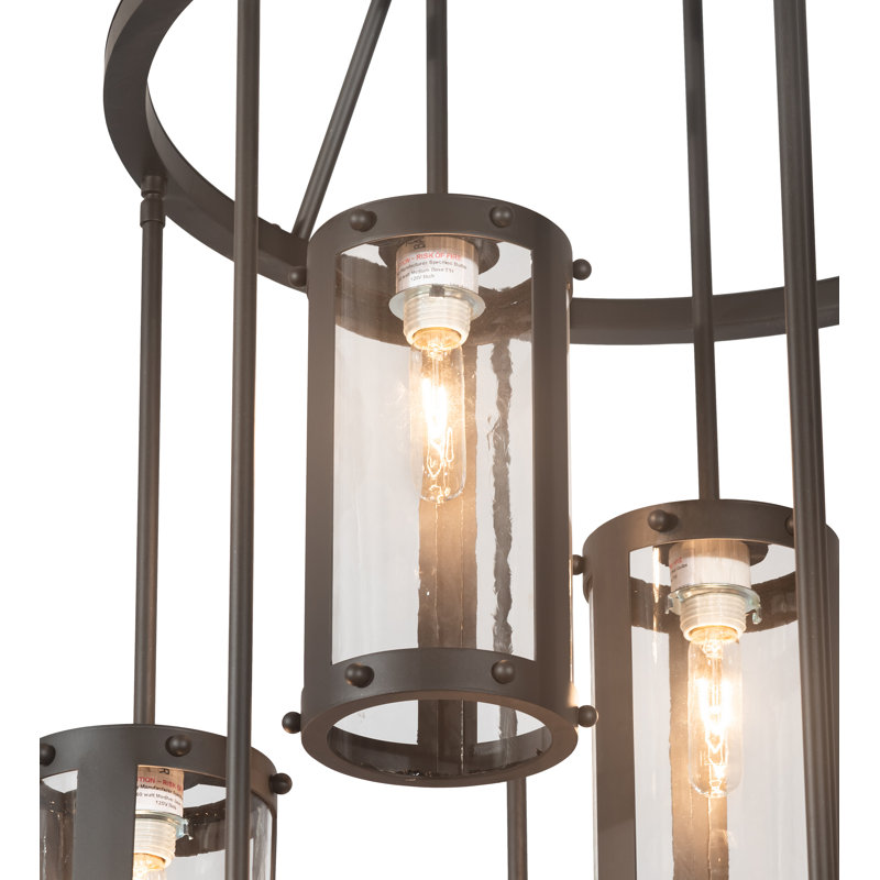 Lustre à niveaux unique à 9 lumières Venturi