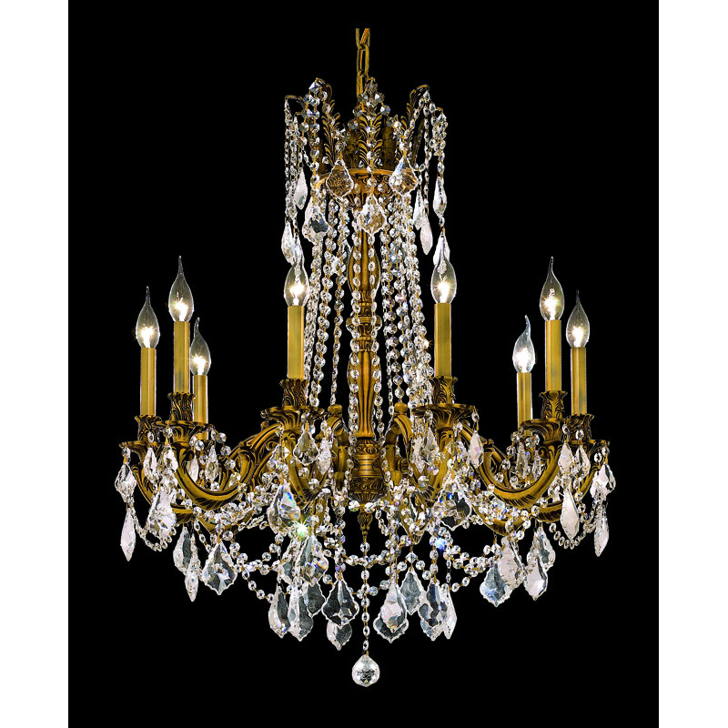Ashmin Crystal Dimmable Classic / Traditional Chandelier, French Gold / Crystal (Clear) / Royal Cut