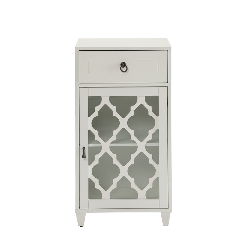 Ceara White Finish Accent Table