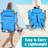 5-position Folding Beach Chair With Backpack Straps, Cup Holder & Storage Pockets
