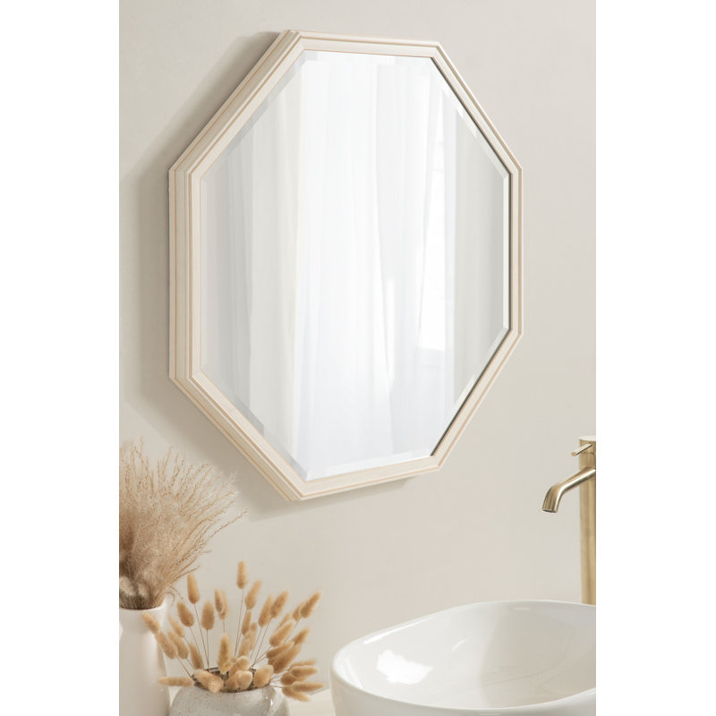 Miroir mural de salle de bain Lazio, Blanc doux, 18 po x 24 po