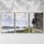 The Promenade At Argenteuil 02, 1872, reproduction de tableau sur toile 3 pièces-94383389