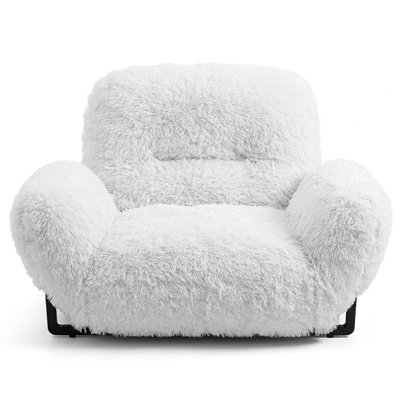 Corduroy Non-Folding Bean Bag Chair for Living Room Lounge, 31" W